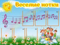 Стенд "Веселые нотки"